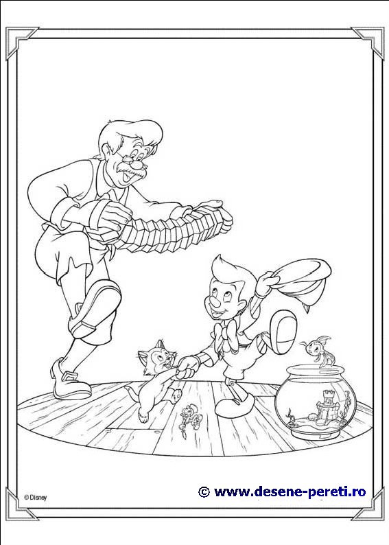 pinocchio desene colorat
